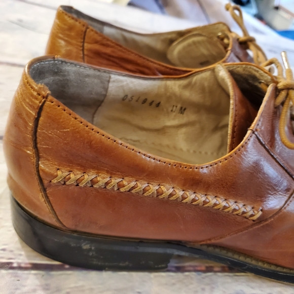 GIORGIO V MEN'S DRESS SHOES BROWN LEATHER DESIGNED IN ITALY SIZE 11M - Picture 6 of 13